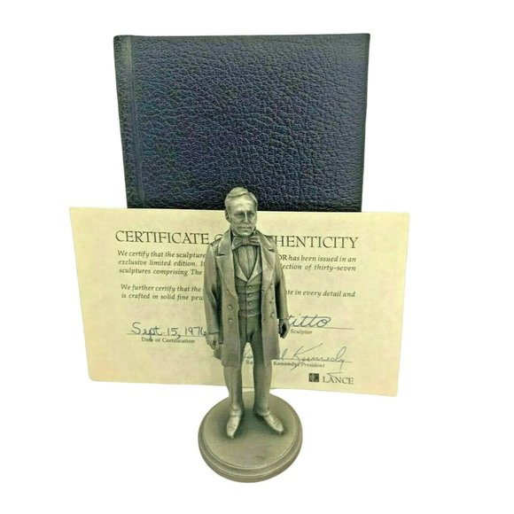 Lance Fine Pewter President Zachary Taylor 1976 Petitto w/ Book and COA  - 4.75" - Picture 1 of 9